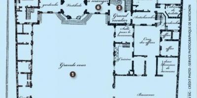 Kaart van die Hotel Matignon