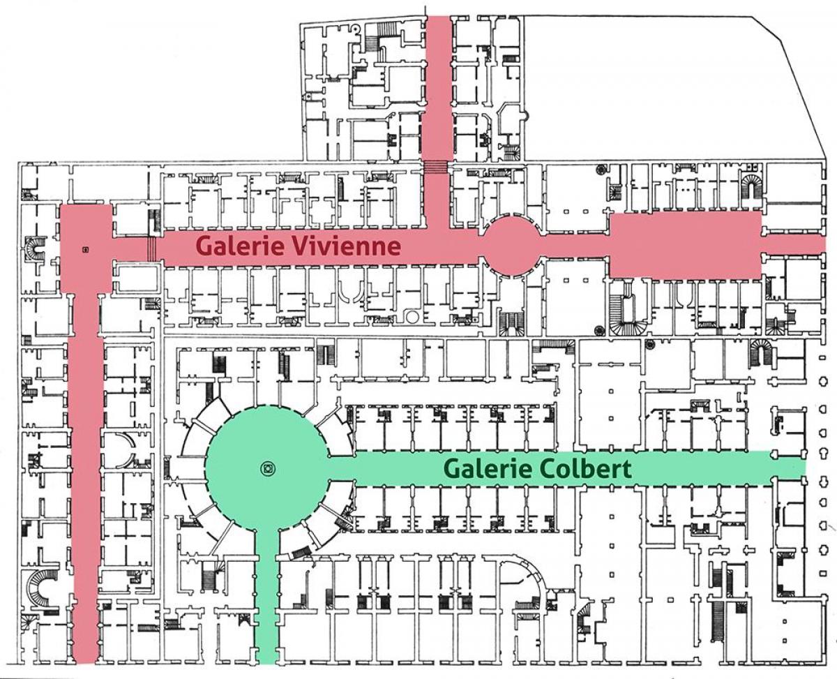 Kaart van Die Galerie Vivienne