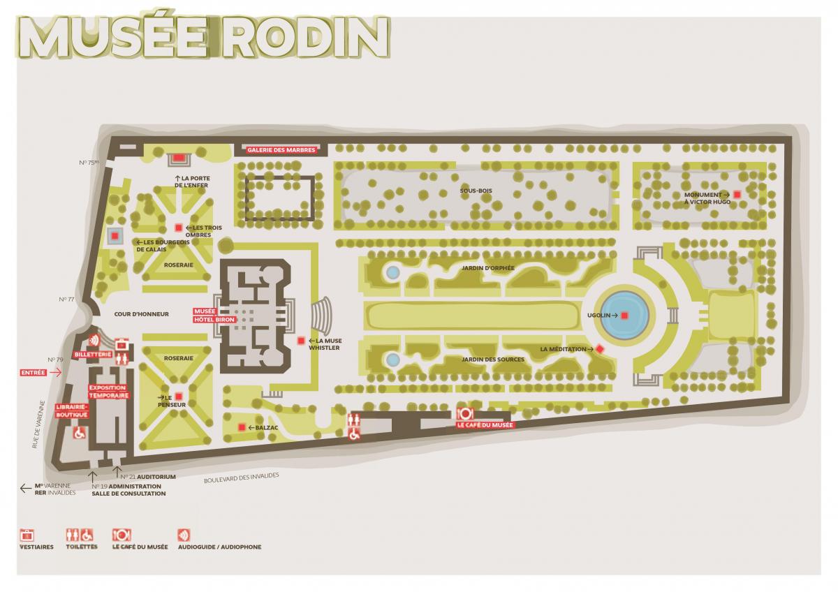 Kaart van Die Musée Rodin