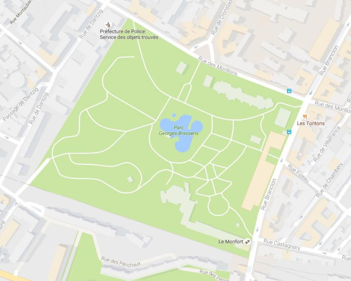 Kaart van Die Parc Georges-Brassens