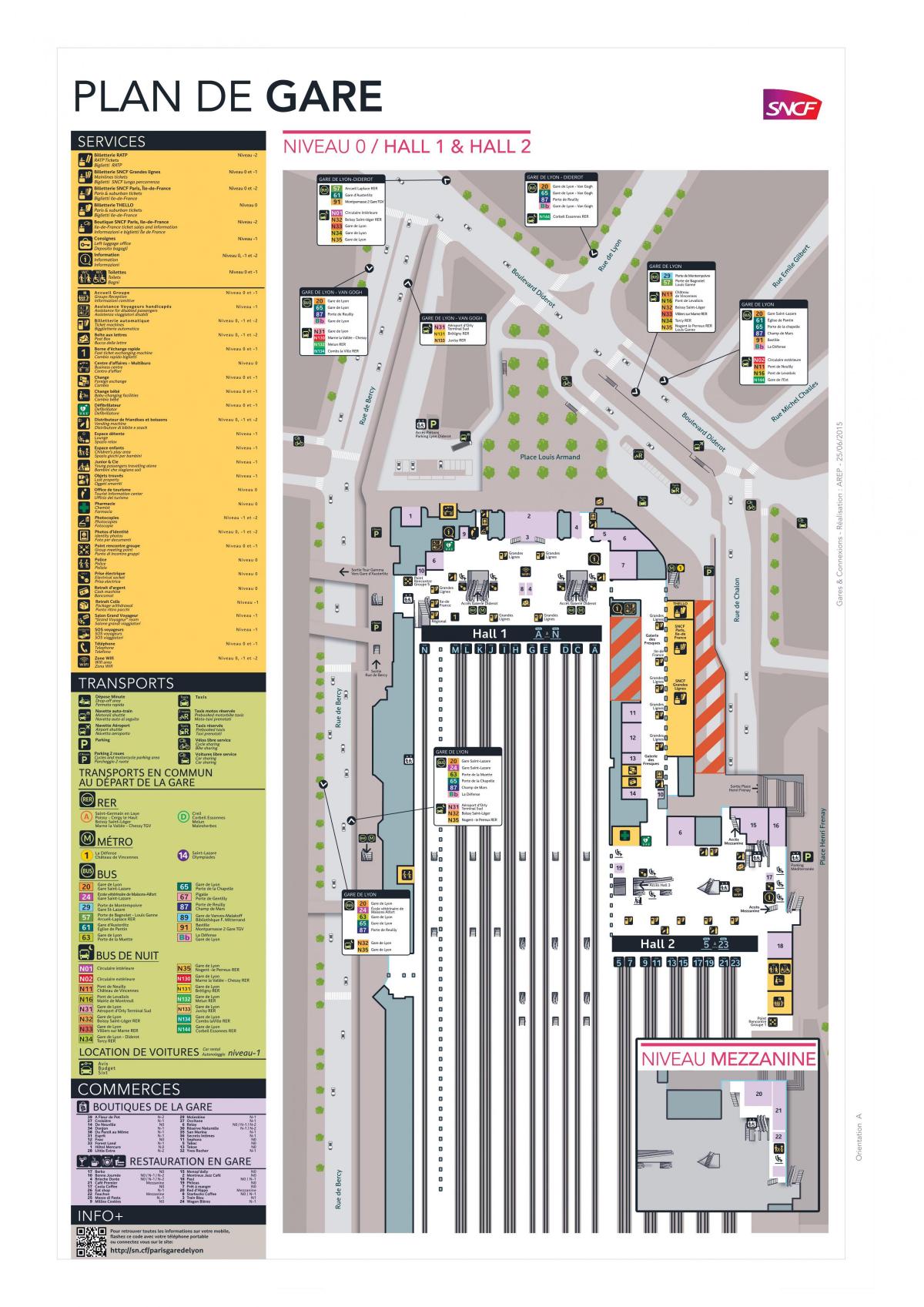 Kaart van Parys-Gare de Lyon