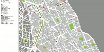 Kaart van die 11de arrondissement van Parys