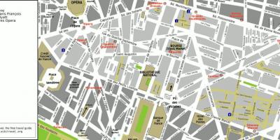 Kaart van die 2de arrondissement van Parys