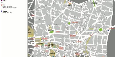Kaart van die 9de arrondissement van Parys