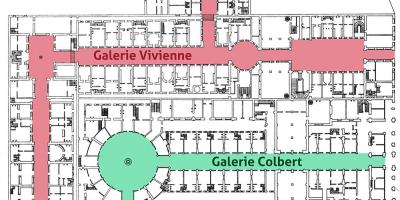 Kaart van Die Galerie Vivienne