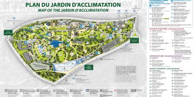 Kaart van Die Jardin d'Acclimatation