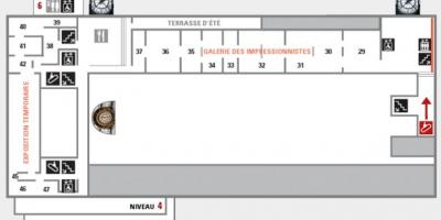 Kaart van Die Musée d'orsay Vlak 5