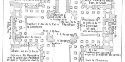 Kaart van Die Pantheon Parys