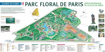 Kaart van Die Parc blomme de Paris