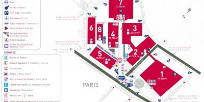 Kaart van Die Parys ekspo
