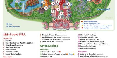 Kaart van Disneyland Parys