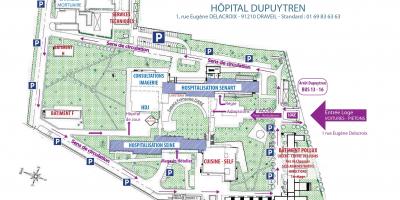 Kaart van Joffre-Dupuytren hospitaal