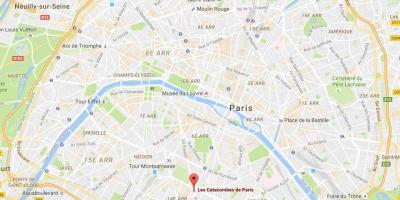 Kaart van die Katakombes van Parys