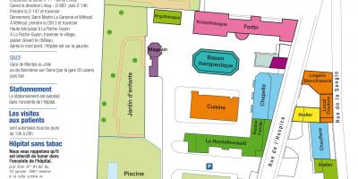 Kaart van La Roche-Guyon hospitaal