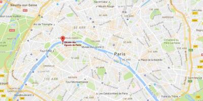Kaart van Parys riole