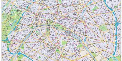 Kaart van Parys sentrum