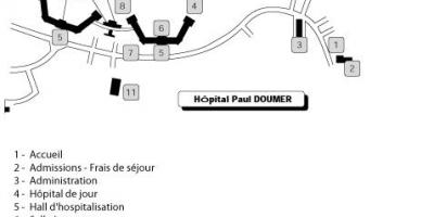 Kaart van Paulus Doumer hospitaal