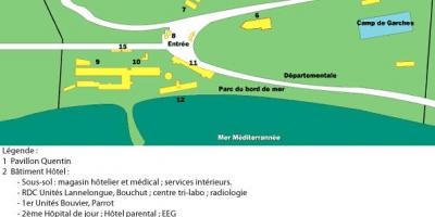 Kaart van San Salvadour hospitaal