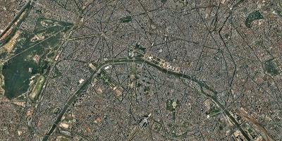 Kaart van satelliet-Parys